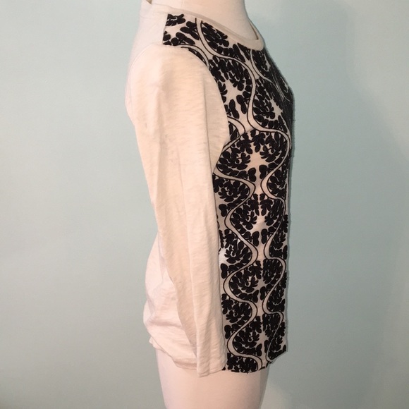 J. Crew patterned front three-quarter sleeve shirt - Picture 4 of 4